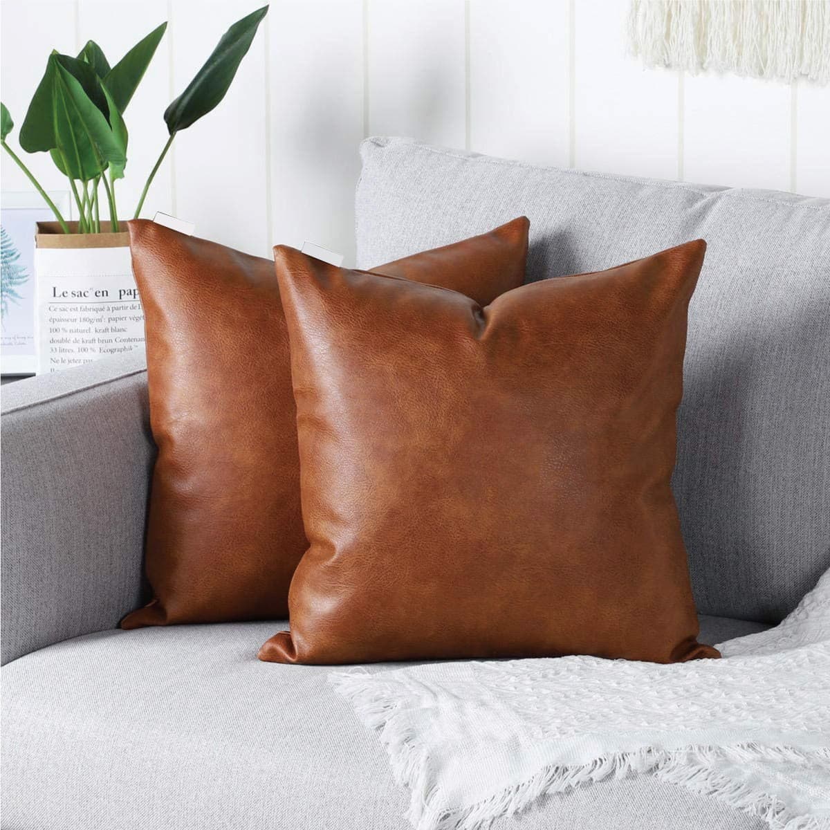 New Printed Leather Throw Pillow Cover Cushion for Hotel, B&B, Bedroom, Living Room, Sofa Decorative Pillowcase Wholesale Light Luxury