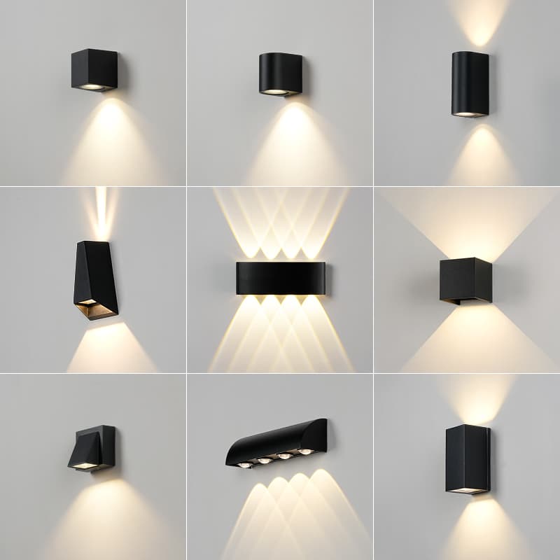 LED Outdoor Wall Light Waterproof Wall Washer Spotlight Outdoor Courtyard Balcony Stairway Corridor Wall Lamp Bedroom Bedside Lamp