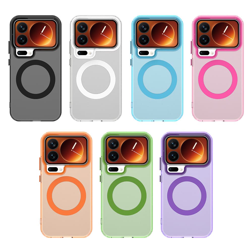 Cross-border applicable to Xiaomi 17 ProMax Candy Magnetic Phone Case Xiaomi 17 Skin Feel Matte Protective Cover