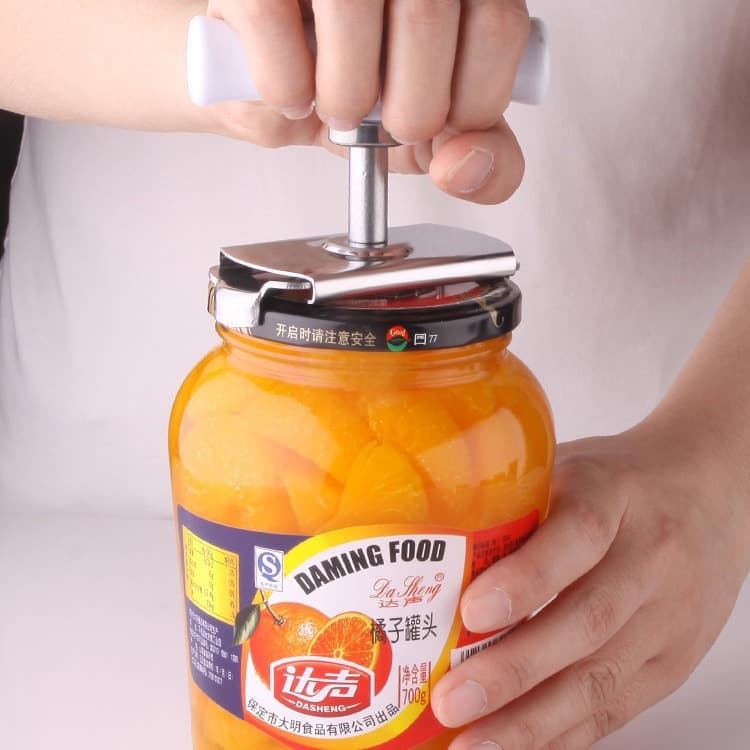 QC Stainless Steel Effortless Lid Twister Jar Opener Glass Jar Lid Opener Bottle Cap Opener Twist Cap Opener Wholesale