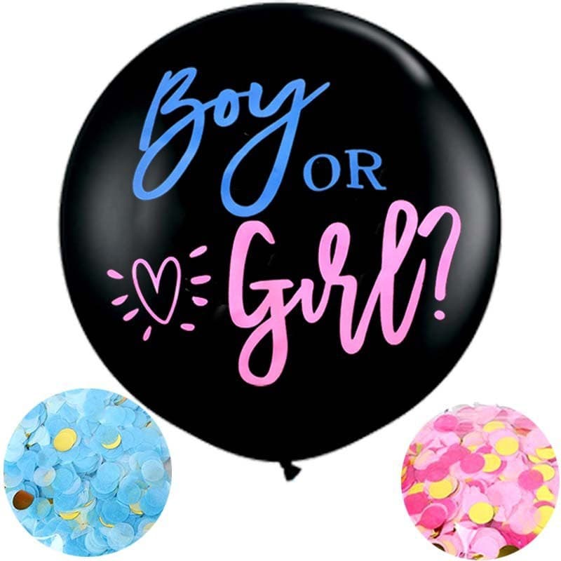 36-inch gender reveal cross-border party boy or girl gender reveal question mark balloon
