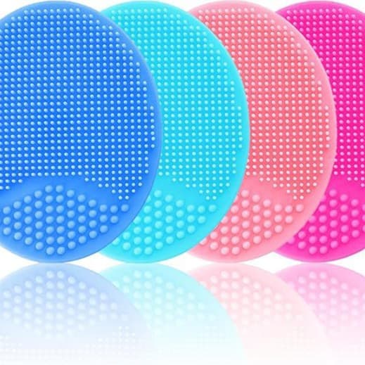 Cross-border Amazon silicone facial cleansing brush - 4-piece set facial cleaning brush and exfoliating cream