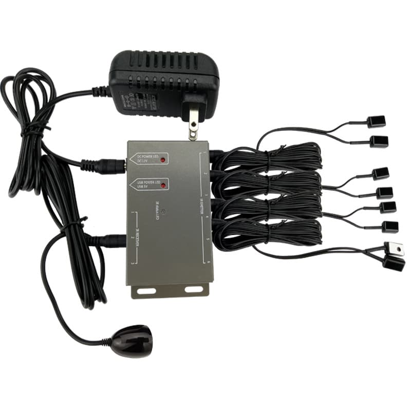 Infrared Remote Repeater Smart Home Signal Extender Centralized Control Hidden Appliances 1 Receiver 4 Emitters