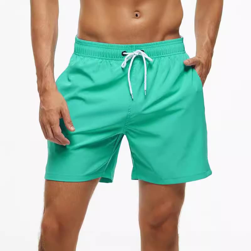 2023 cross-border foreign trade men's vacation swimming beach pants men's quarter shorts breathable waterproof sports casual pants