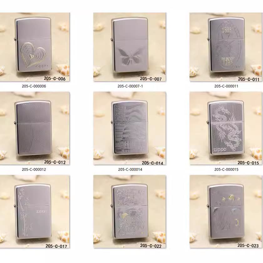 Fire Machine 205 Engraved Animal Zodiac Figures and Various Plant Patterns