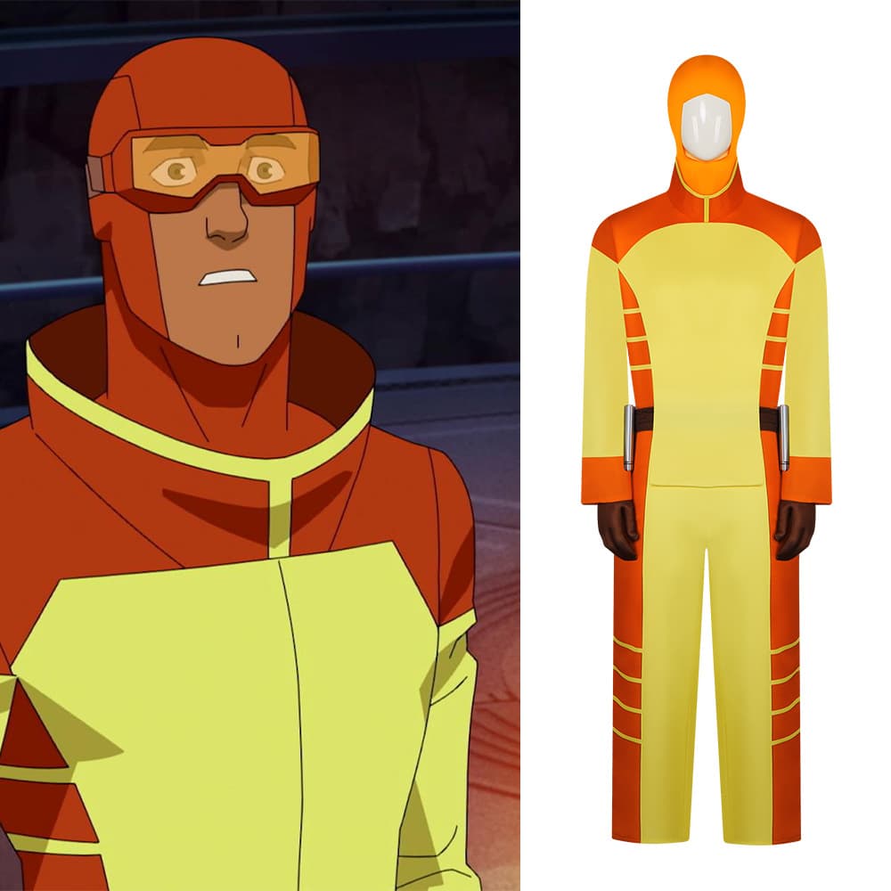 Cross-Border Invincible Young Hero Cos Costume Rex Cosplay Jumpsuit Invincible Boy Halloween Role-Playing Costume
