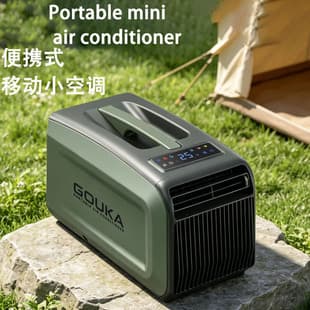 Portable Mobile Air Conditioner Handheld Air Conditioner Cooling and Heating Drain-Free Mini Cooler Bluetooth Control for Camping