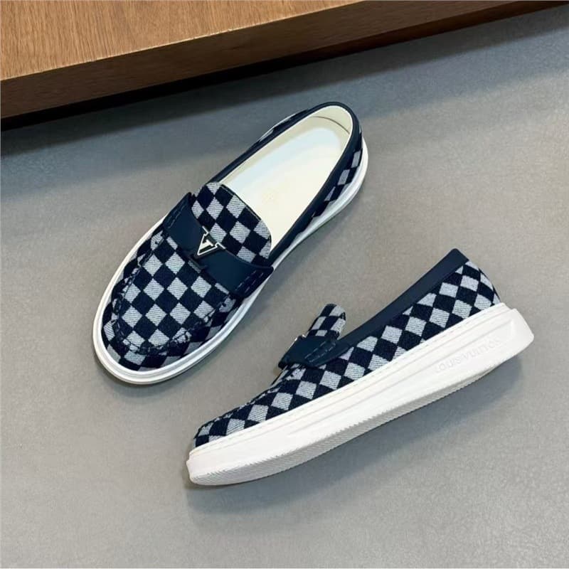 Cross-Border Loafers Men's Summer Genuine Leather Breathable Casual Leather Shoes, Fashion Vintage Slip-On Lazy Loafers