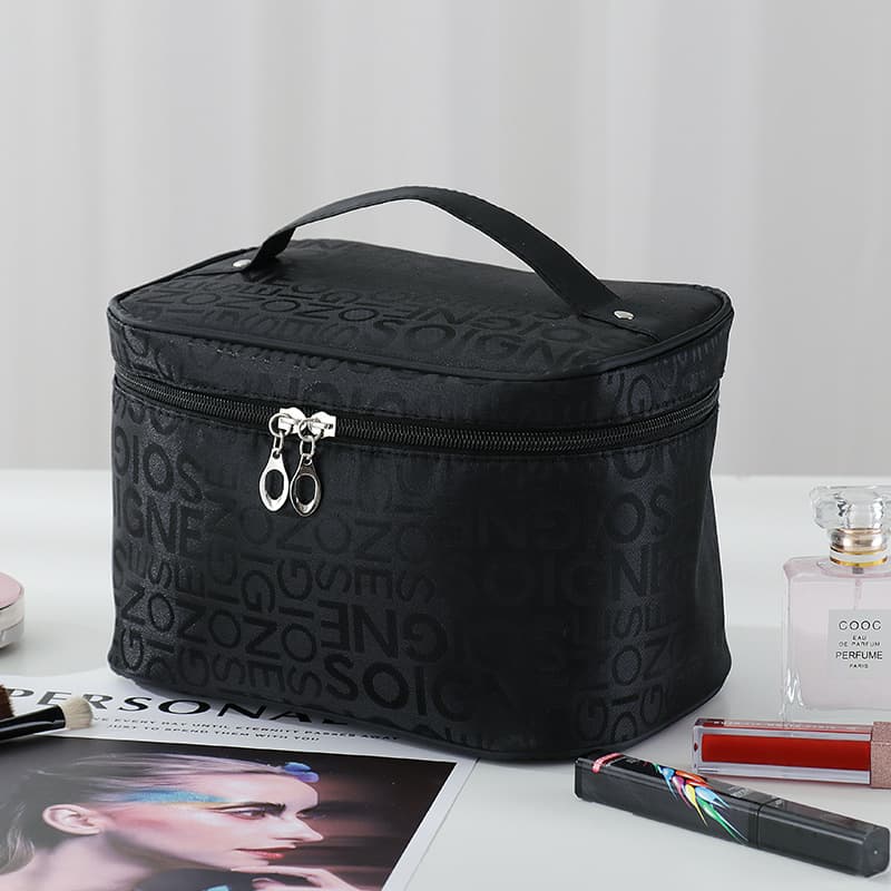 New Letter Cosmetic Bag Korean Style Large Capacity Girly Portable Travel Handheld Toiletry Storage Bag Factory Wholesale