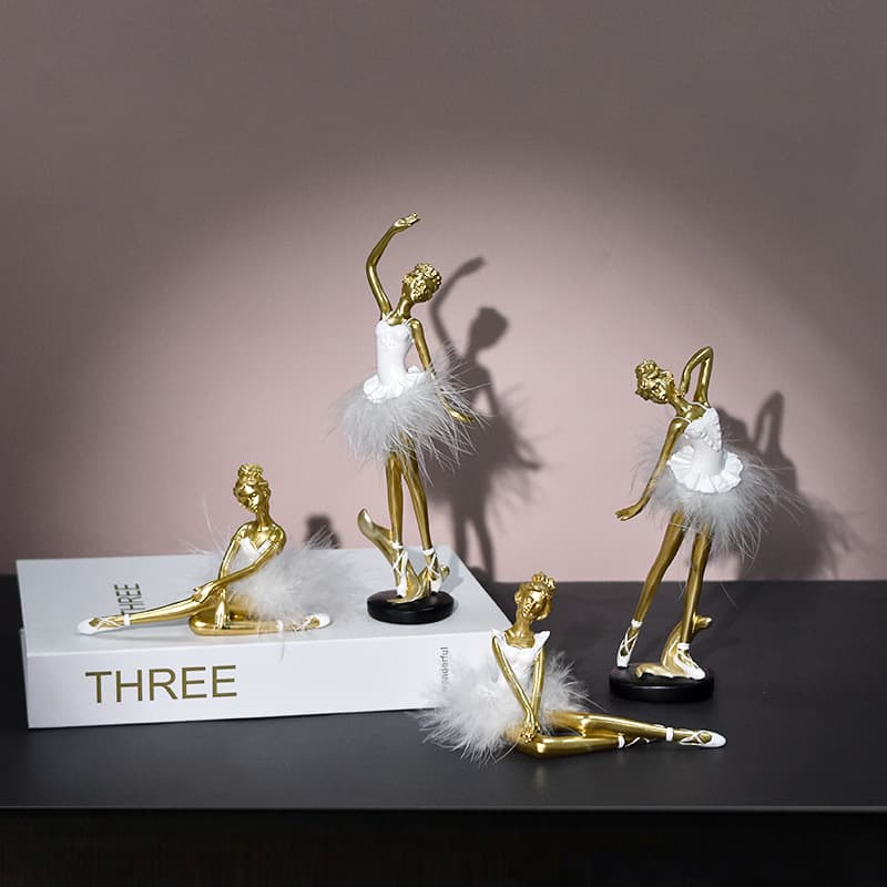 Cross-border ballet characters resin crafts ornaments desktop home dancer gifts dance theme home decorations