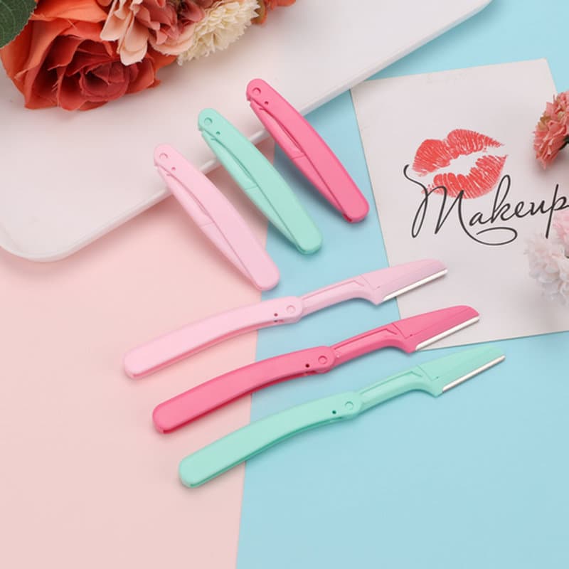 New Micro Folding Eyebrow Razor for Beginners Safety Guard Non-Cut
