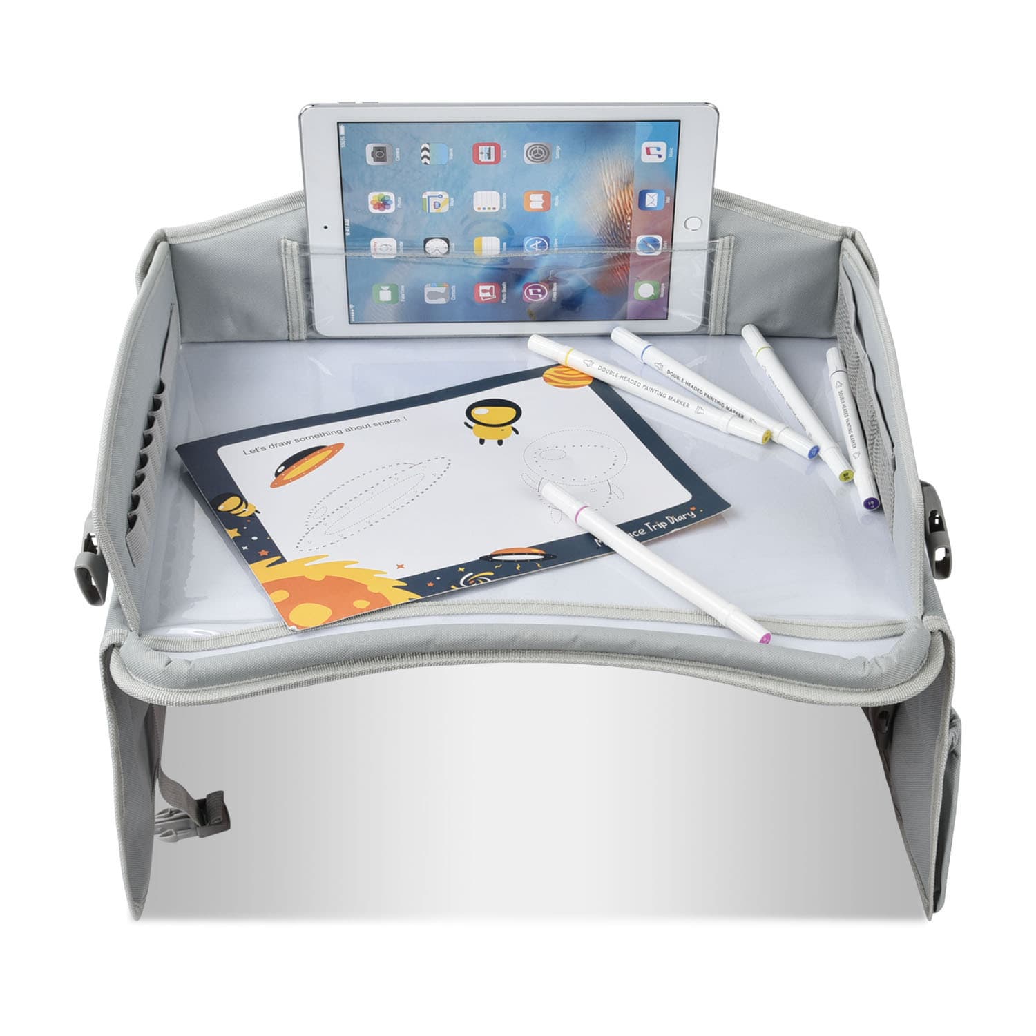 Foldable Car Tray Children's Drawing Board - Travel-friendly Waterproof Art Toy