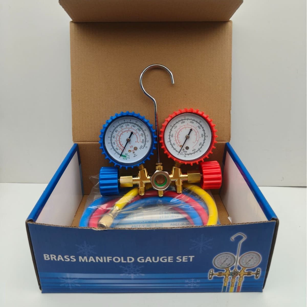 CT-536 Air Conditioning Refrigerant Gauge Manifold R134 R22 R404 R410 Dual Gauge Pressure Meter