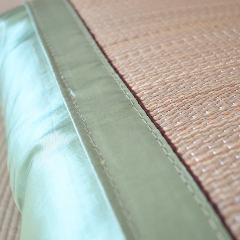 Sponge Body Rush Grass Pillowcases, Manufacturer Supply Summer Cool Mat Grass Mat Pillow Covers Wholesale Refreshing