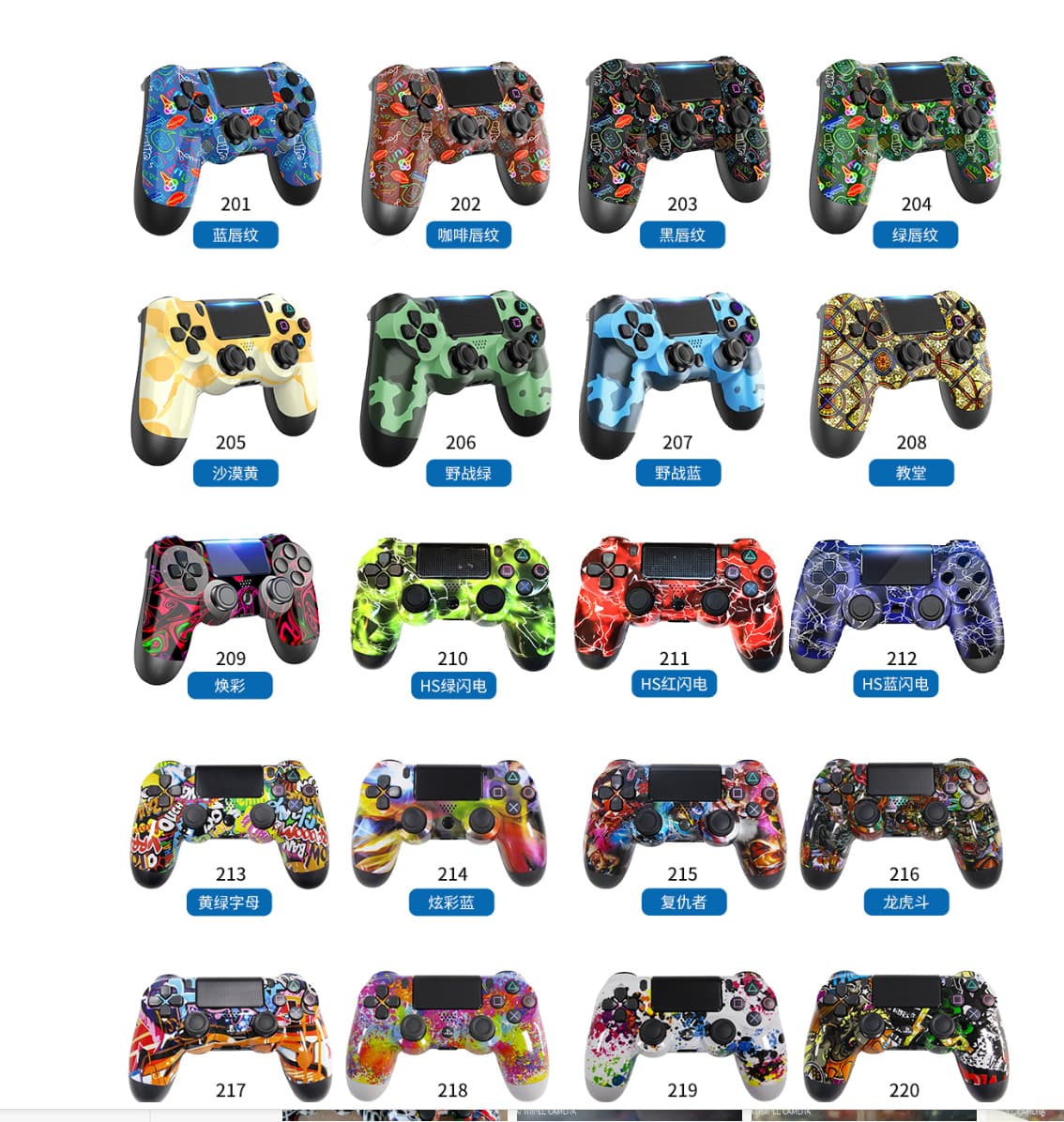 P4 Wireless Controller PC Gamepad Vibration Six-Axis Gyroscope Motion Sensing Bluetooth P4 Full Function Game Controller