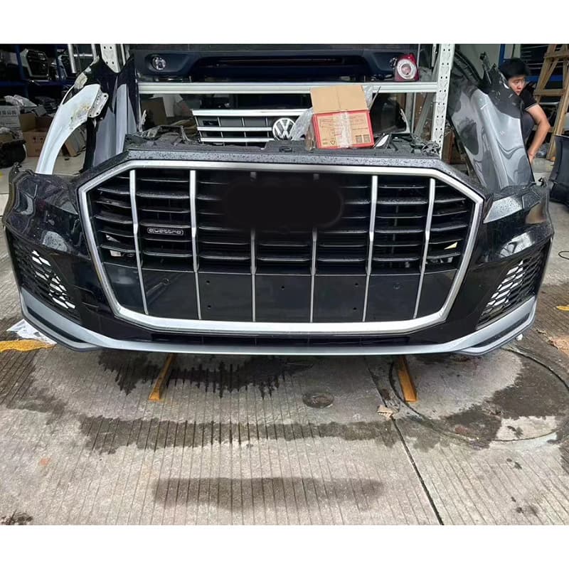 Front Bumper Assembly for Audi Q7 2020-2023 Model Q7L Front Nose Front Face Headlight Hood