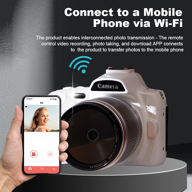 WiFi Interconnect HD DSLR Camera 64MP D54K DSLR Camera Night Vision DV Photography