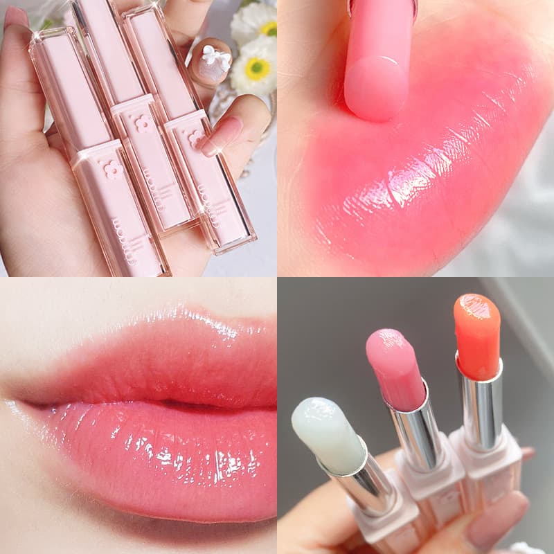 WODWOD Color-Changing Moisturizing Lip Balm, Clear to Tinted Lipstick, Hydrating, Repairs Dry and Cracked Lips, Night Repair, Wholesale