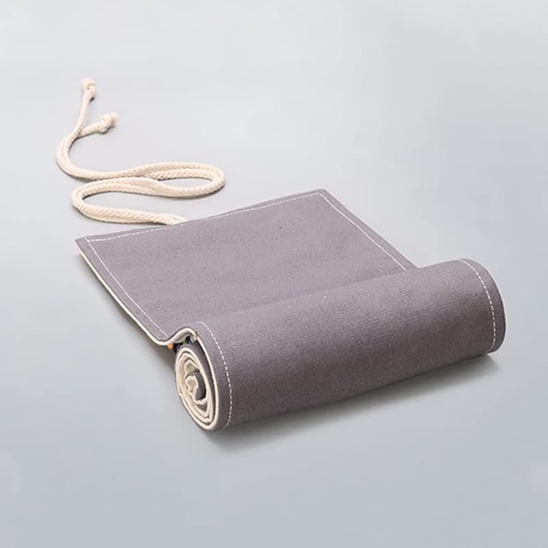 2025 Bestseller Large Capacity Canvas Pen Roll Pencil Case Cute Ins Style Handmade Student Pen Bag School Supplies