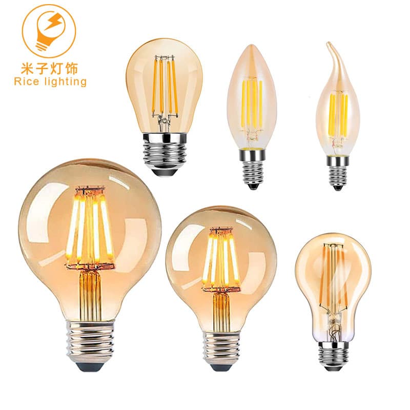 Vintage Led Edison Bulb St64 G80 American Style Screw Socket Ball Bulb E27 Retrofit Led Globe