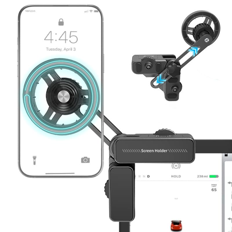 New Energy Vehicle Dashboard Magnetic Wireless Charger Phone Mount for Tesla Phone Navigation Accessories