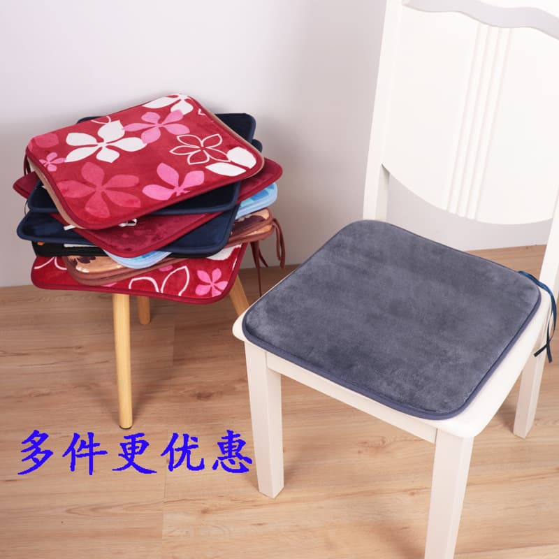 Wholesale Anti-Slip Plush Seat Cushion, Office Restaurant Cafeteria Dining Chair Pad, Student Classroom Stool Seat Cushion