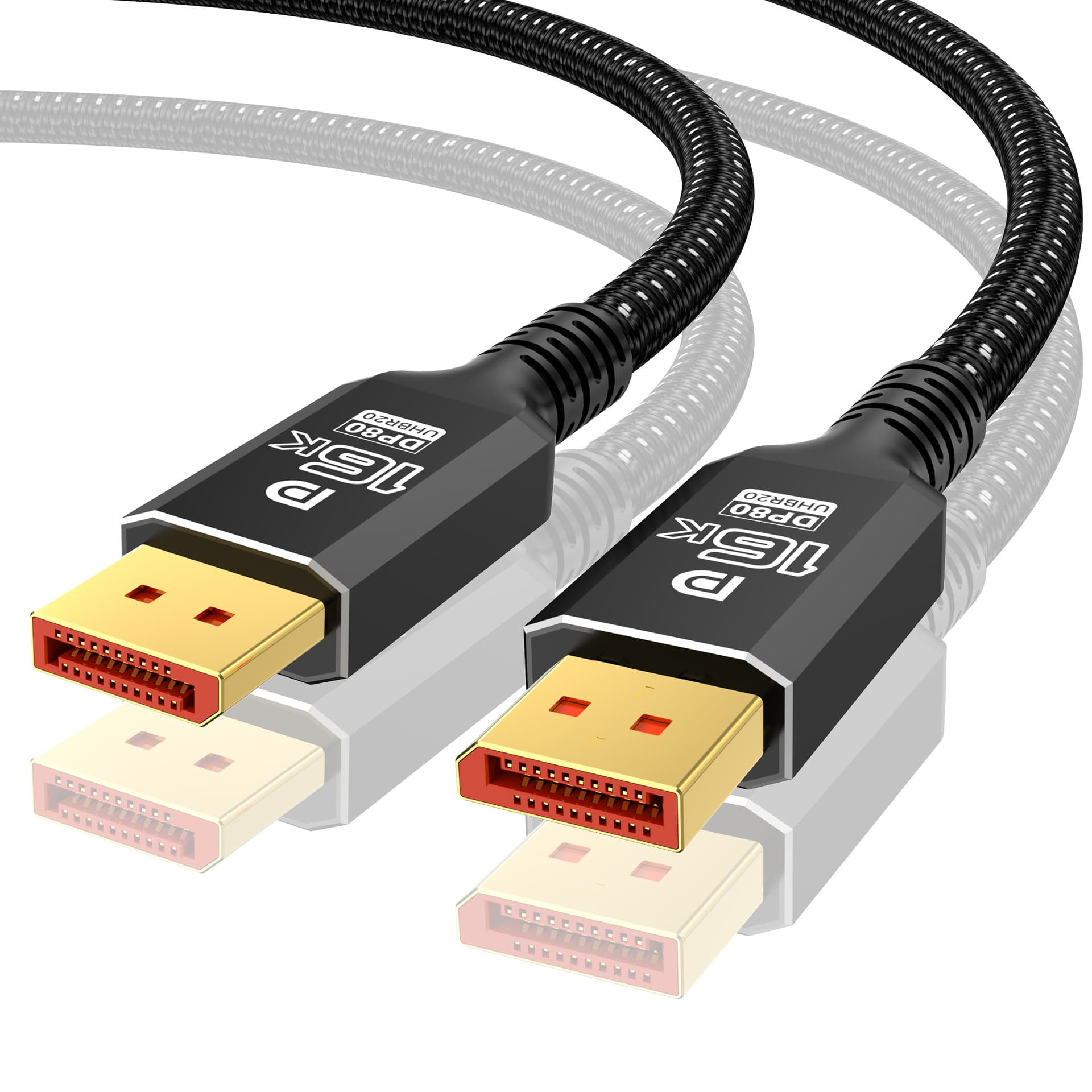 DP 2.1 DP Male to Male 8K 16K High-Speed Cable, DP Gaming PC Monitor Video Connection Cable UBR20