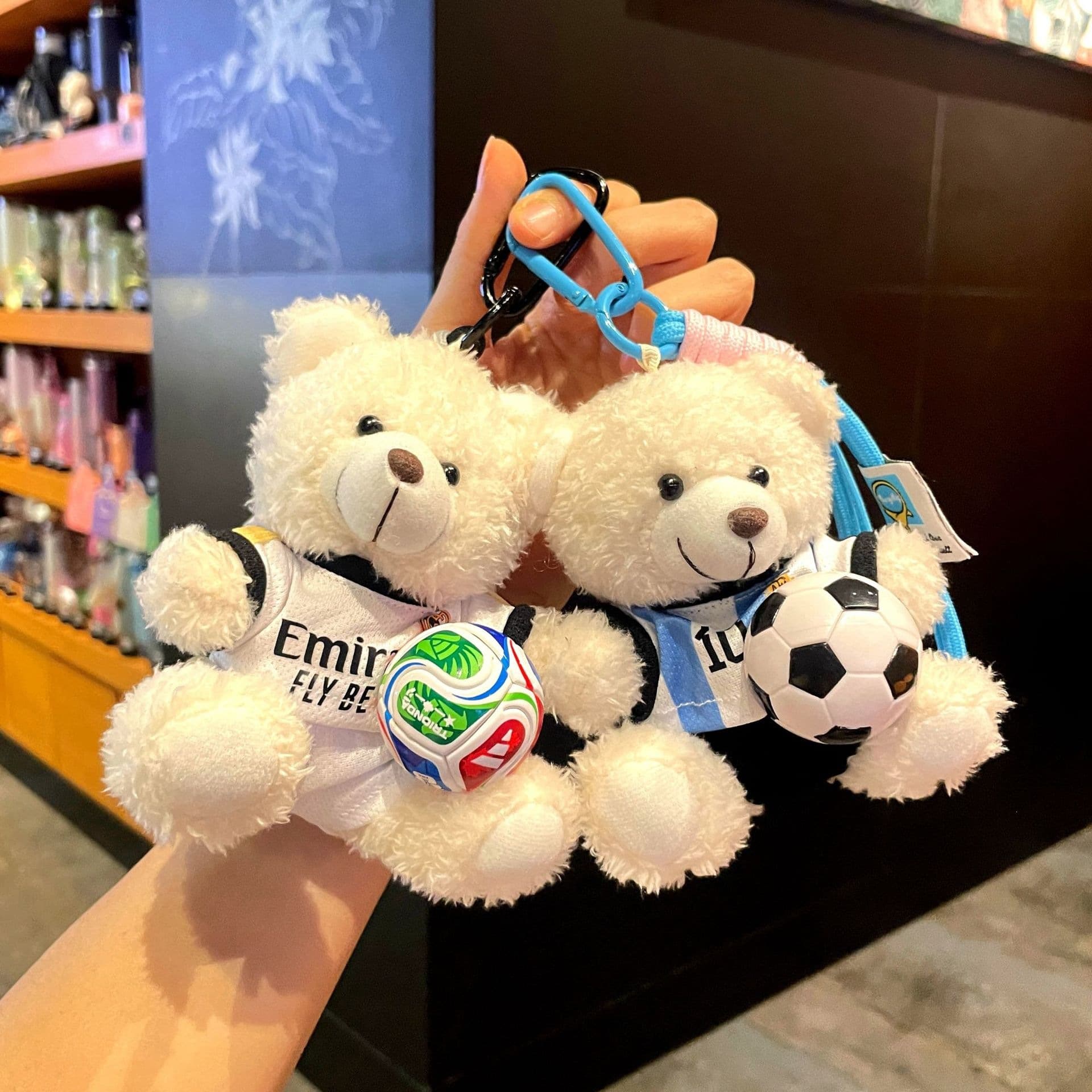 2026 Star Bear World Cup Soccer Pendant Cross-Border Fan Cartoon Bear USA-Mexico-Canada World Cup Merchandise