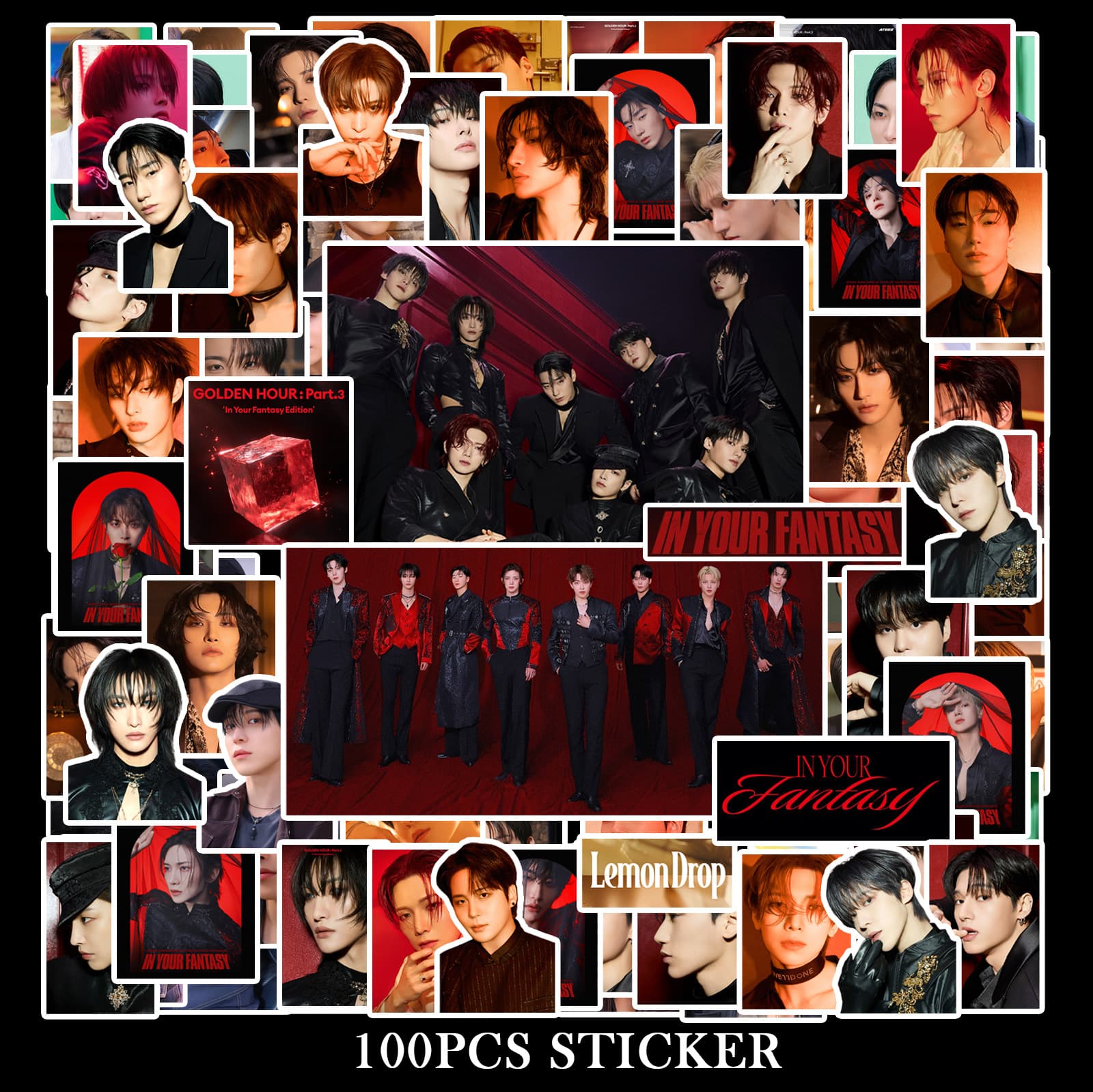 In Stock 100 ATEEZ GOLDEN HOUR: Part.3 Stickers
