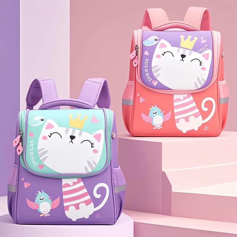 Kids School Backpack for Preschool Boys and Girls Ages 3-6, Cute Space Design, Lightweight Backpack
