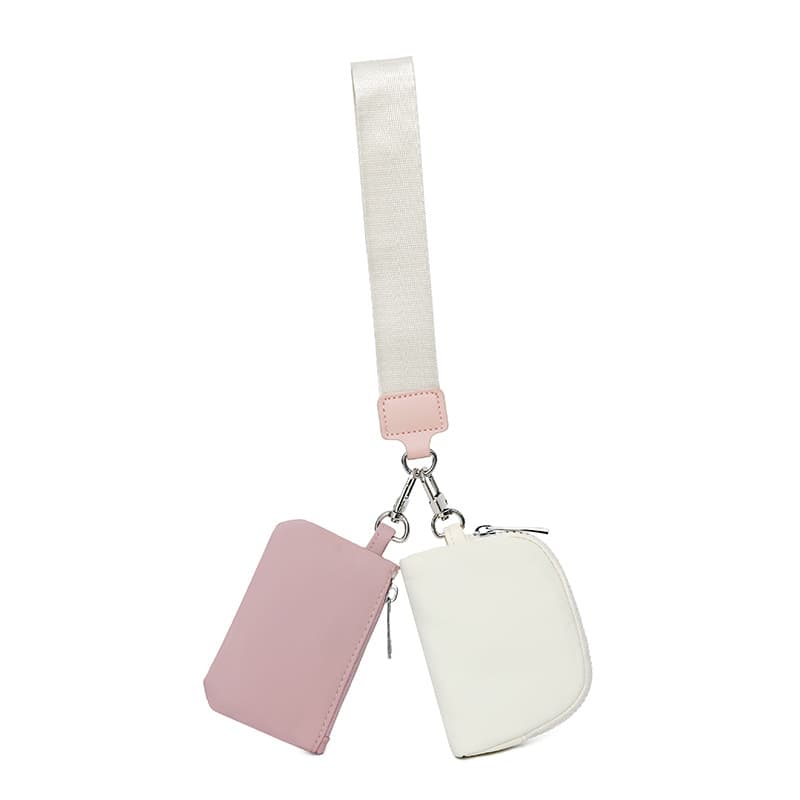 Amazon Lulu-Style Wristlet Bag Portable Lulu Card Holder Bank Card Mini Coin Purse Small Bag