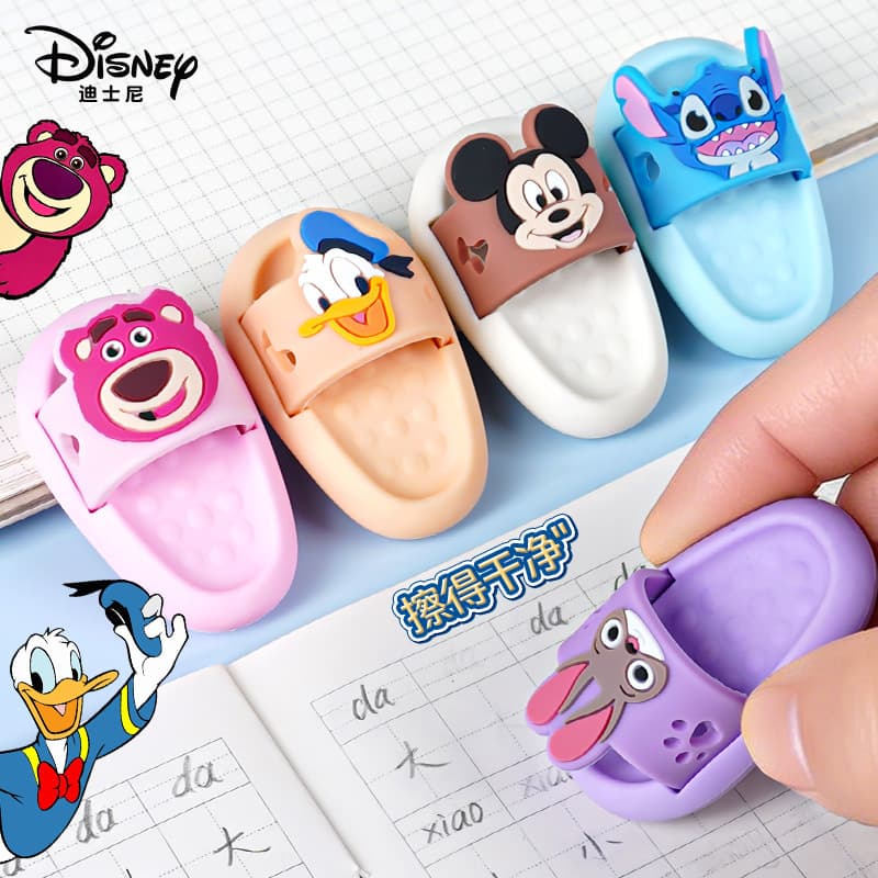 Disney Stitch Mickey Strawberry Bear Slipper Eraser Low Chip Super Clean Cartoon Creative Eraser Wholesale