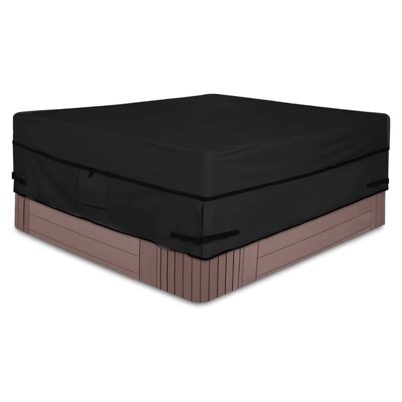 Square Outdoor Black Dustproof Hot Tub Cover Spa Pool Furniture Protective Cover Swimming Pool