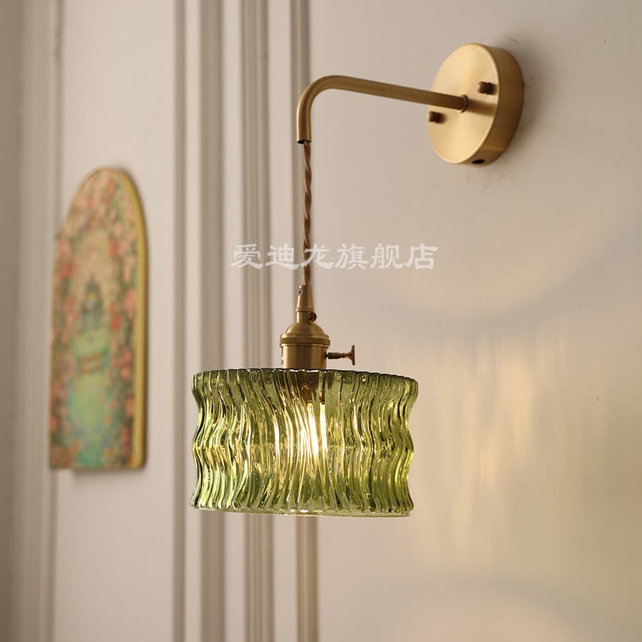 Nordic Light Luxury Personality Bay Window Bedside Light Clothing Store Corridor Bathroom Creative Decorative Vase Pendant Wall Light