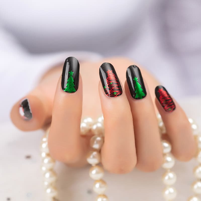 Factory Direct Christmas Series Nail Stickers, Nail Decals, Long-Lasting Nail Art Stickers, Wearable Nail Wraps