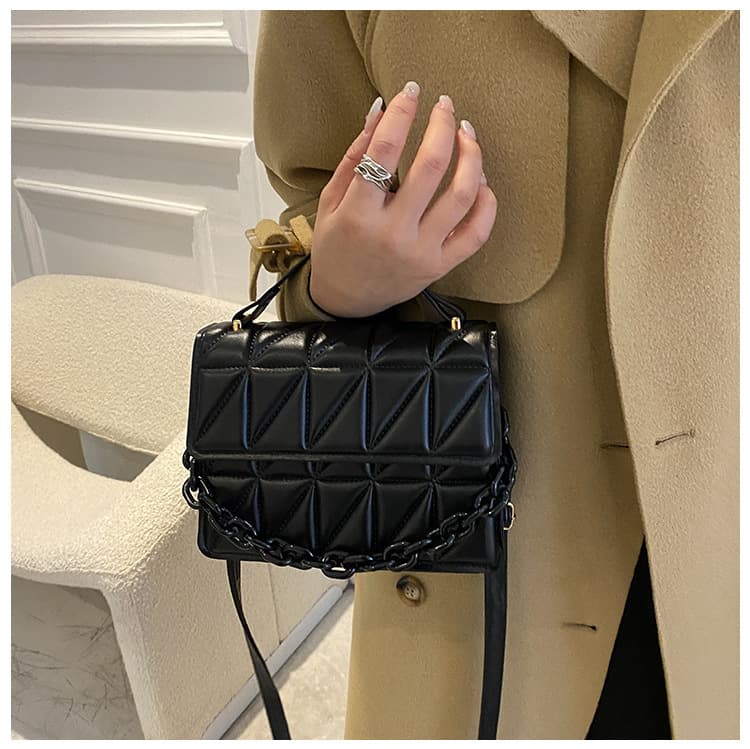 2026 New Fashion Retro Handbag Small Square Bag Diamond Quilted Chain Bag Crossbody Shoulder Bag for Women
