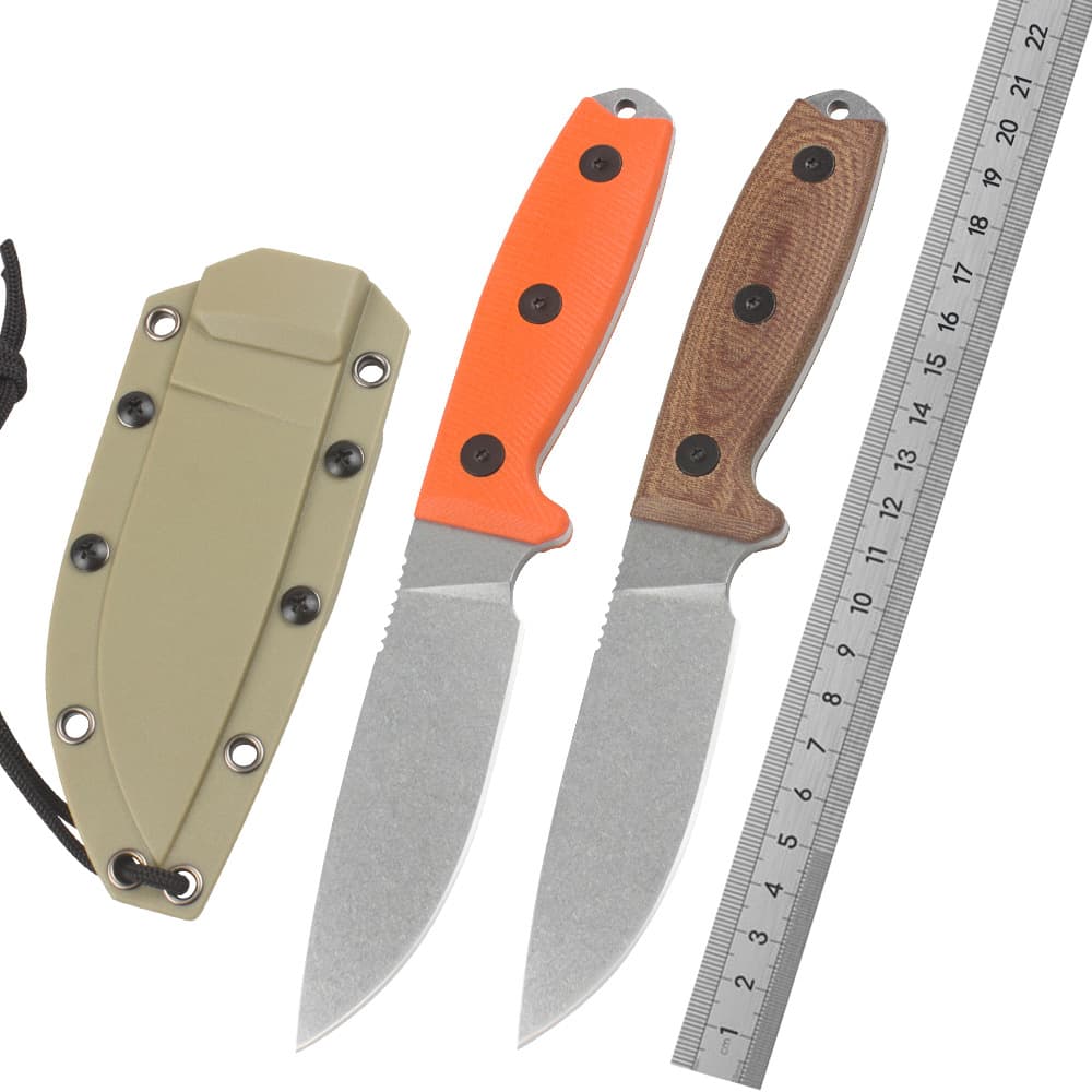 Outdoor straight knife, multi-functional outdoor survival knife, portable pocket knife, exquisite fruit knife, tactical knife, meat-eating knife