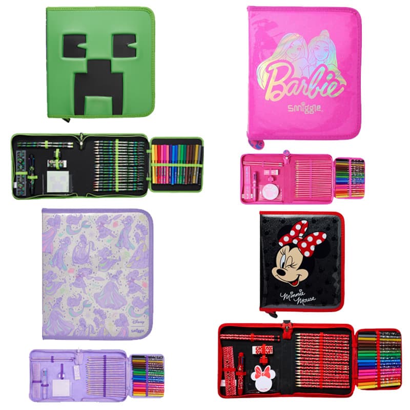 Australia smiggle stationery set primary and secondary school students stationery bag large capacity pencil bag cartoon tool art bag