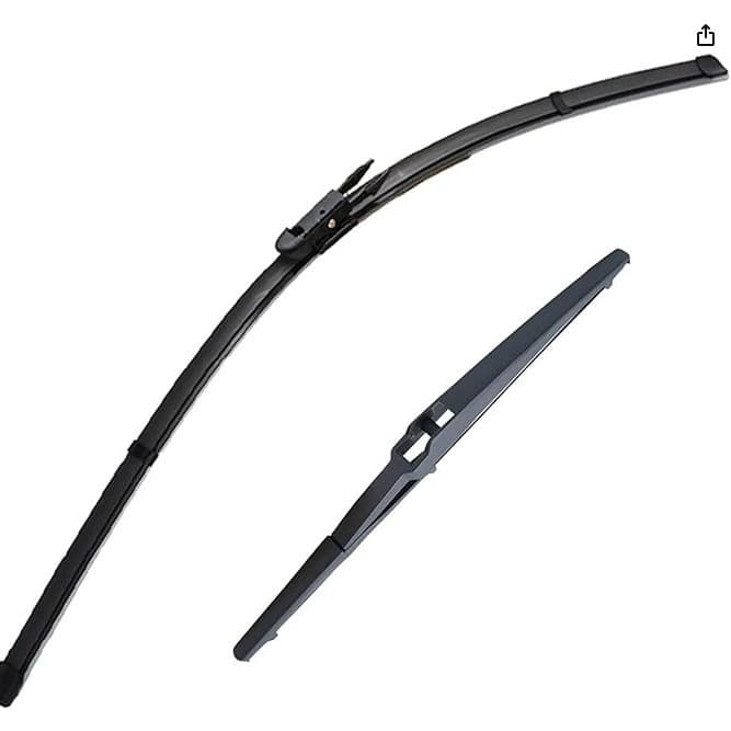 Front and Rear Windshield Wiper Blades for Toyota Aygo 14 2015-2020
