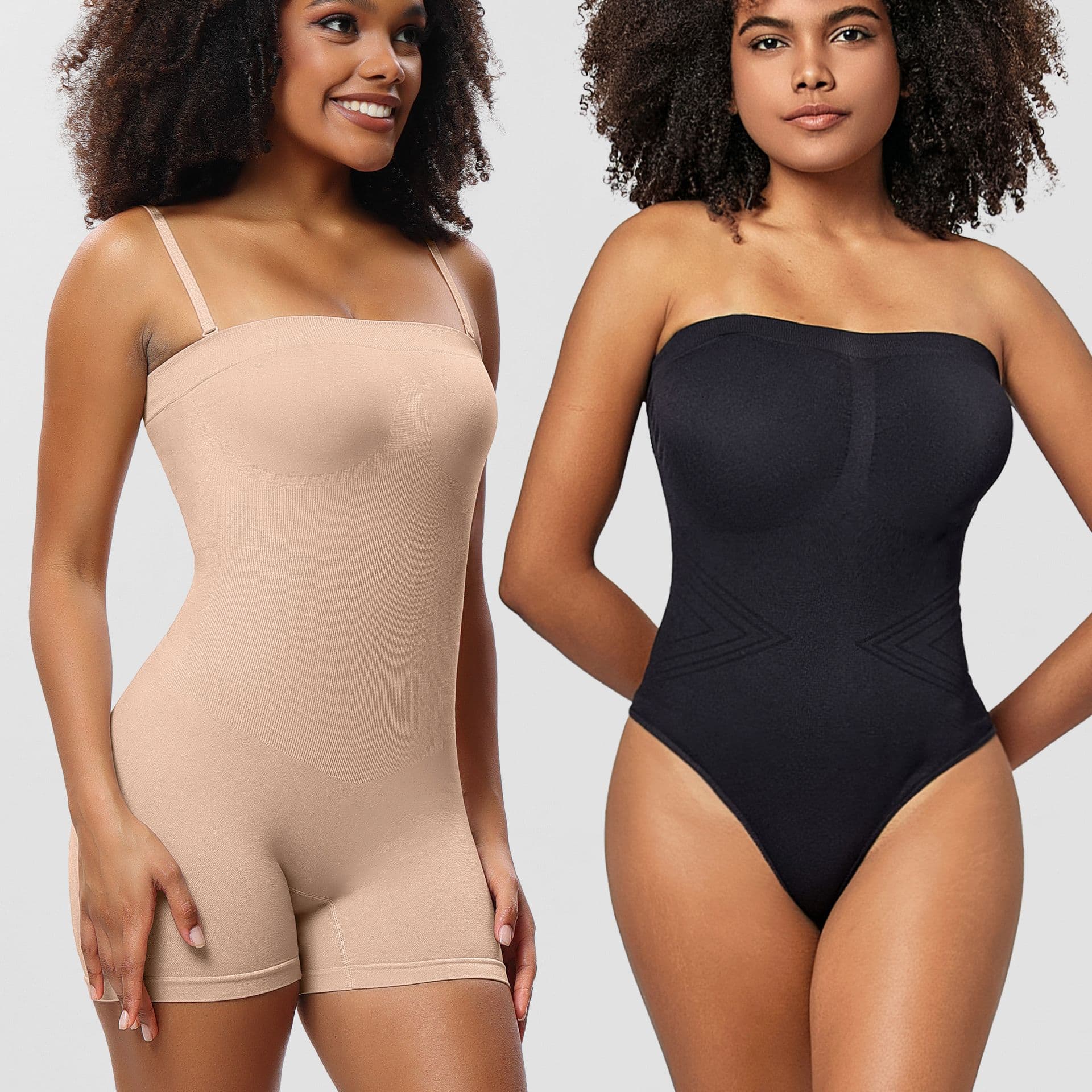 Women's Shapewear Bodysuit Seamless Slimming Underwear Gathered Butt Lifting Tummy Control Chest Support Full Figure Shaping