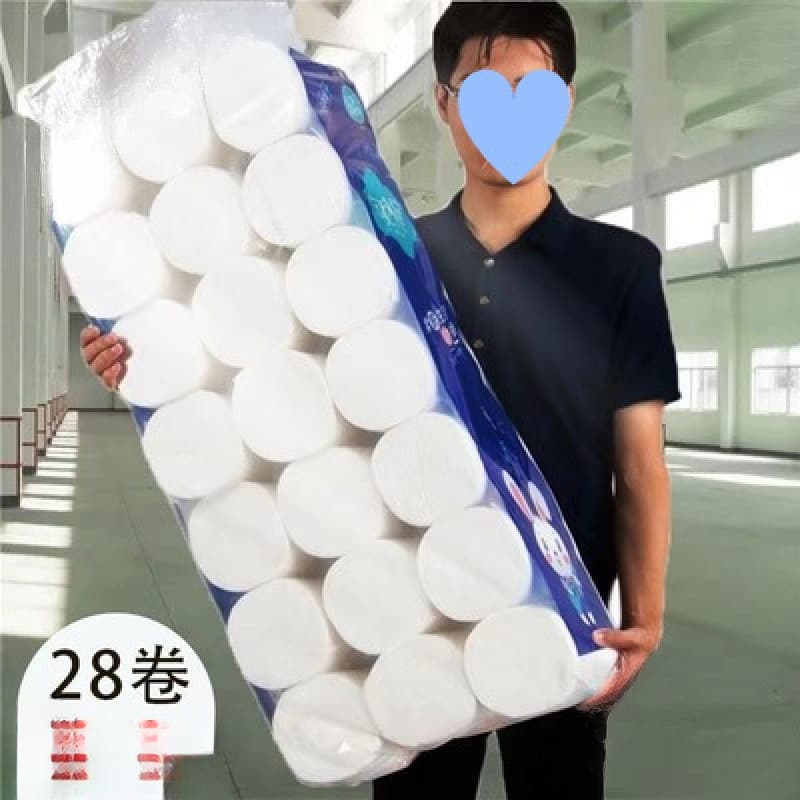 Bulk wholesale of roll toilet paper, virgin wood pulp, coreless rolls for household use, by the case, quantity equals rolls