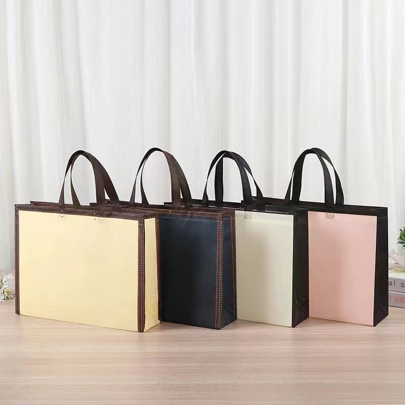 Factory In-Stock Laminated 3D Non-Woven Bag Thickened Home Textile Bag Shopping Bag Handbag Wholesale Clothing Packaging Bag