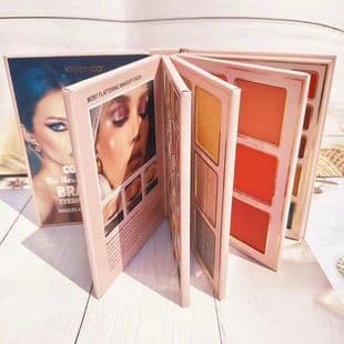 78-Color Book Eyeshadow Palette, Private Label, Made in Zhejiang, Powder, Matte and Shimmer, Suitable for Students, Wholesale