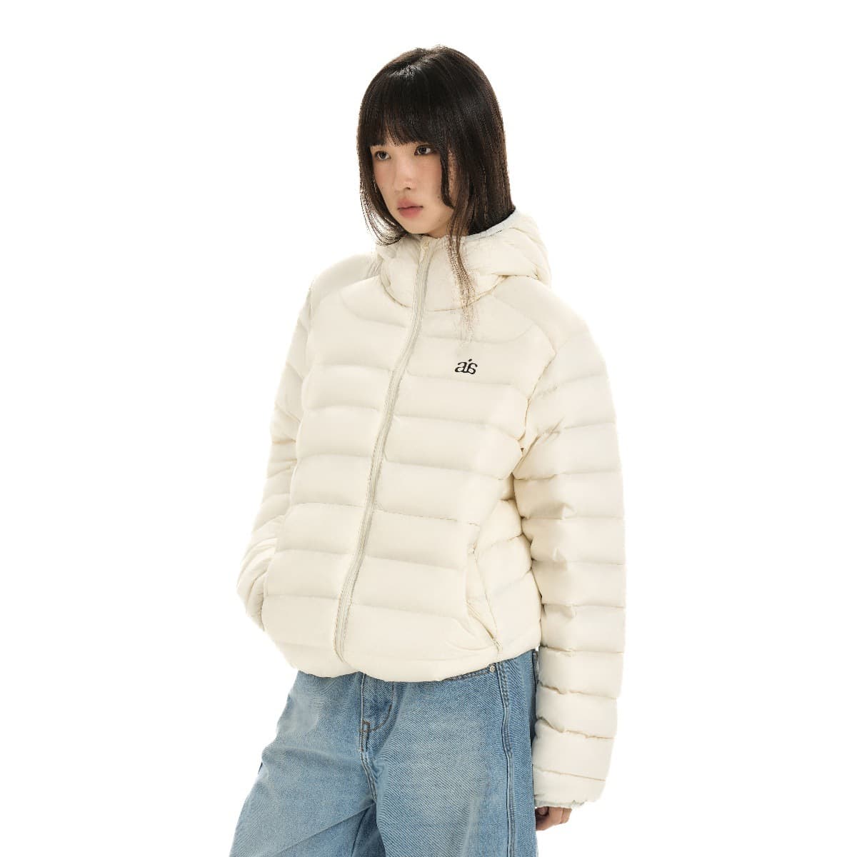 Teflon Triple-Protection 90% White Duck Down Hooded Slim-Fit High Fill Weight Down Jacket Warm Coat