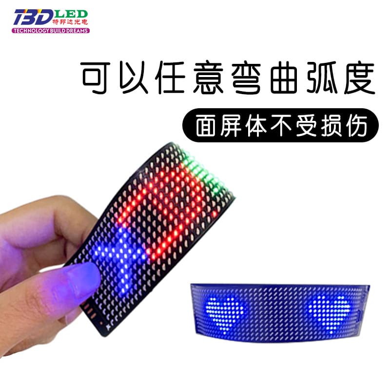 led flexible display hat screen led display flexible mobile phone send led screen backpack led flexible screen