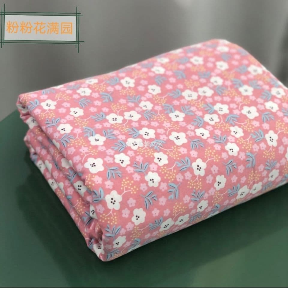 Floral print duvet cover/duvet cover, 40-count twill fresh style bed sheet/fitted sheet/single/double/three-piece set, factory cross-border wholesale.