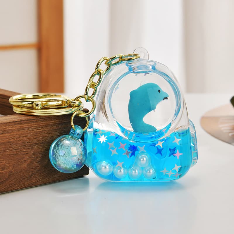 Creative Marine Animal Pet Bag Keychain Cartoon Cute Turtle Penguin Doll Small Pendant Bag Accessory Jewelry Accessories