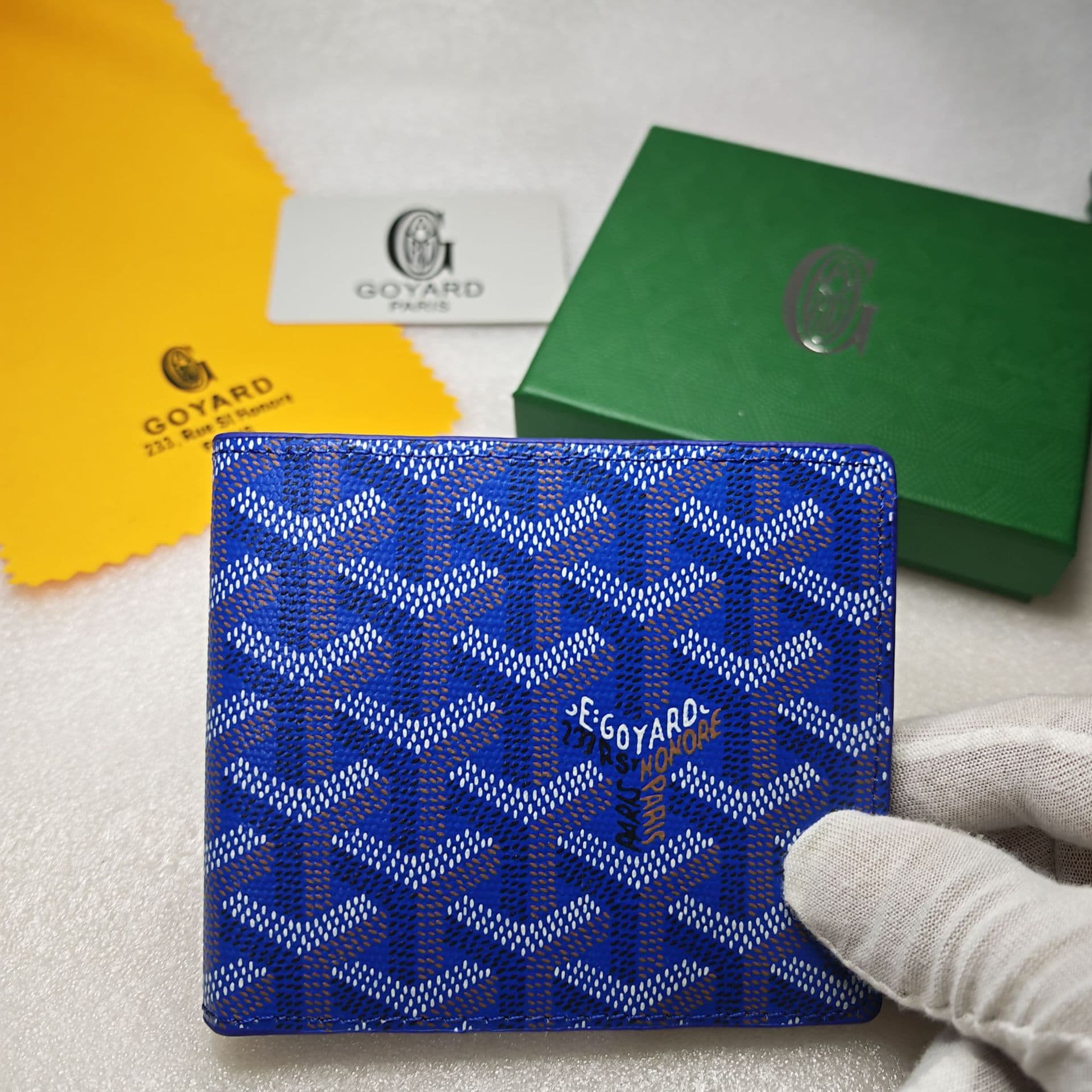 New Style Goyard Wallet Card Holder Printed Short Multifunctional Bifold Wallet Thin Business Leather Billfold Fashionable Versatile Men