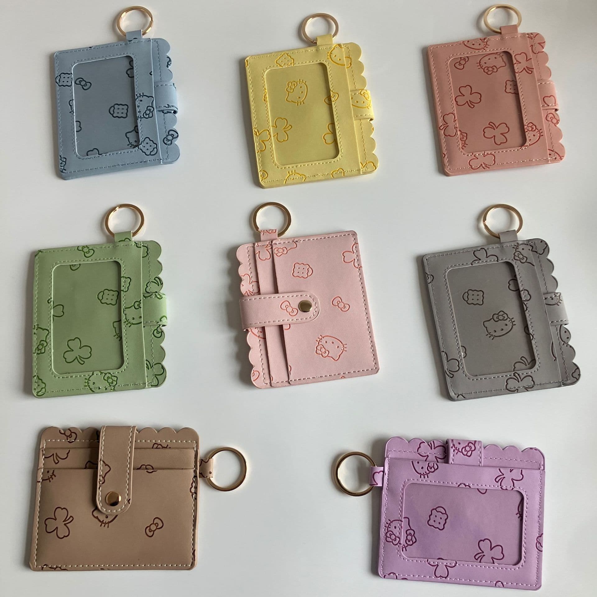 2026 New Simple Multi-Slot PU Card Holder for Women, ID Card, Bank Card Organizer Card Case, Cross-Border Cat Bag