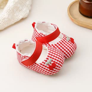 Spring Baby Girl Shoes 0-6 Months Small Size Flat Shoes, Summer Cloth Shoes Princess Style Baby Soft Sole Shoes Korean Style 8